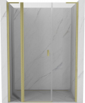 Mexen Mist L hinged du&scaron;&scaron;iuks 150 cm, l&auml;bipaistev, kuldne harjatud - 8A4L-150-001-55-00, 150x200
