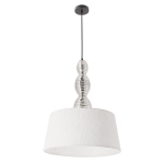 Candelluxi rippvalgusti Rakli, kroom/valge
