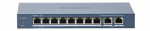 Hikvision 10 pordi 8 PoE pordi l&uuml;liti DS-3E0310HP-E(C)