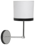 Candelluxi seinalamp Tida, valge/kroom