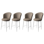 4 baaritooli komplekt Fora, cappuccino/valge v&auml;rv