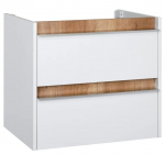 Vannitoakapp Fenix, 59,7x54,4x45,8 cm, valge/pruun