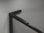 Mexen Kioto-XF L Walk-in du&scaron;iseina raamiga 70 x 202 cm, l&auml;bipaistev 10 mm, must - 800-070-174-70-00-XF