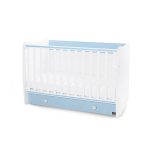 Muudetav lastevoodi Lorelli Dream New, 70x140 cm, valge/helesinine
