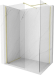 Mexen Kioto-X du&scaron;isein Walk-in 140 x 80 cm, l&auml;bipaistev 10 mm, kuldne harjatud - 800-140-202-55-00-080-X