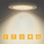 LED laepotvalgusti punktvalgusti lame valge 10 tk komplekt 25.5mm &mdash; led laevalgustid, vannitoa valgustus, s&uuml;vistatavad laevalgustid, 230v laevalgusti, k&ouml;&ouml;gi valgustus, s&uuml;vistatavad raamid, s&uuml;vistatavad kohtvalgustid