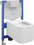 Mexen Elis WC ripps&uuml;steemi komplekt stelaaž Fenix XS-F koos WC-poti, valge l&auml;ikiv - 6803391XX00, 52x34,5x35,5 cm
