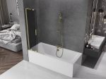 Mexen Velar L vanniseinale 2-osaline l&uuml;kanduks 70 x 150 cm, grafiit, kuldne harjatud - 896-070-003-41-55
