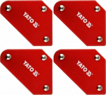 Yato Mini Keevitus Magneti Hoidja Komplekt YT-08677, 4 tk, 4.5 kg, 43x72x12 mm, teras, ferriitmagnet, 45, 90, 135 kraadi