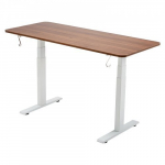 Seisev kirjutuslauaraam Elektriliselt reguleeritav Kahe mootoriga 100x58x60 cm Valge teras
