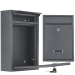 Geko Postkast G10921, 320x240x80mm, tsinkteras teras, sulgu uks, 2 v&otilde;tit