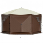 Paviljonitelk, 6-k&uuml;lgne pop-up varikatus v&otilde;rkklaasidega, 305x305x229 cm, &otilde;ue