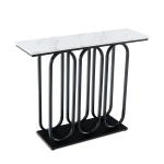 Esikualuse laud, 100x30x80 cm, Must ja Valge