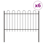 vidaXL Aiandus aiapaneel 6 pcs Hall 10,2 x 0,8 m Pulberkattega teras