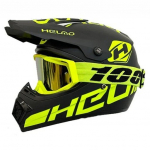 MTB kinnine kiiver lastele, motokrossikiiver meestele, ATV, MX, Enduro, Shell ABS, kinnine MTB kiiver 53-54 cm + 1 paar kaitseprille
