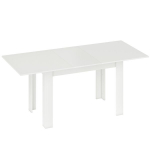 Laiendatav s&ouml;&ouml;gilaud EP-83A-280V92WT, valge, 180x80x75 cm