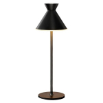 Juhtmevaba LED-laualamp reguleeritav moodne stiil must 38 cm
