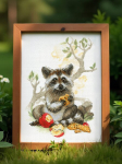 Riolis 2033 Pehme maiasmokk - Ristpistekomplekt 21x30 cm