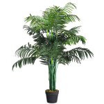 Kunstpalm, 107 cm K&otilde;rgune Kunstlik Areca Palmi Dekoratiivne Siidipuu Korviga, 43"