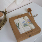 Textile Idea k&ouml;&ouml;gir&auml;tikute komplekt Waffle kevadlilled
