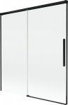 Mexen Rox kaheosaline du&scaron;inurk, l&uuml;kand, 150 x 150 cm, l&auml;bipaistev, must - 8C9-150-001-70-00