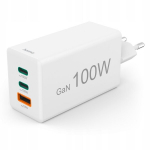 Hama 100w Gan laadija: 2x Usb-c, 1x Usb-a, Pd/qc