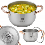 Karl Hausmann pott 3l 20cm roostevaba, klaasist kaanega