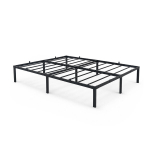 Metallist voodiraam, 140x190 cm, must
