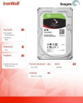Kahjustatud pakendiga toode. SEAGATE TECHNOLOGY - IronWolf - Sisemine k&otilde;vaketas - 8To - NAS IronWolf jaoks