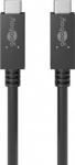 Usb-c 3.2 Gen2x2 100w 20gb/s Pd kaabel Goobay 1m