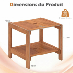 Kohvilaud 51x48x45 cm Looduslik Puit