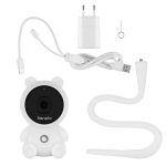 Lionelo Babyline Smart 2.0 nutikas videolapsehoidja, Wi-Fi, Bluetooth, Full HD 1080p kaamera ja Lionelo Smarti rakendus