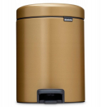 Brabantia pr&uuml;gikast pedaaliga Pedal Bin Newicon 5L Warm Brass