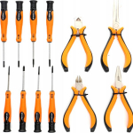 Kraft&dele Kd10894 14 e. t&ouml;&ouml;riistakomplekt: kruvikeeraja ja tangid