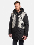 Huppa Meeste talveparka ARLON, helebeež mustriga, 160g