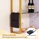 Seinale Paigaldatav Riiul 107x24x96 cm Valge Ladustamine