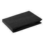 Eurofirany kummiga voodilina Jersey 3, 140x200+30 cm, must