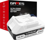 Gares aku, sobib Makita BL1411G BL1413G BL1415G, 14,4 V 2,5Ah