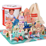 Puidust klotsid City 115tk. + sorteerija