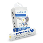 everActive laetav aku 18650, 3,7 V, 3500 mAh, micro USB, kaitsega (PCM), 1 tk