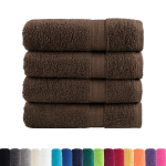 vidaXL saunalina SOLUND 4 tk, pruun, 100 x 150 cm, 600 gsm