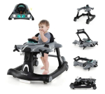 Costway 6 in 1 Baby Walker reguleeritava k&otilde;rgusega ja amp; Kiirelt kokkupandav Baby Walker Grey