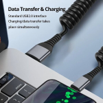 66W Kiirlaadija USB-C Kaabel, Silikoonist Vedrukerija.