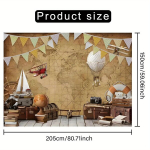 Maailmakaart Taust B&auml;nner Fotot&ouml;&ouml;tluseks Pickify, 149.86cm X 204.98cm