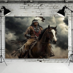 P&otilde;lisameeriklaste S&otilde;dalased Hobustel Kangas Dekoratsioon Pickify, 70.8inch*90.5inch/180cm*230cm