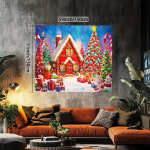 V&otilde;luv J&otilde;ulukabiin ja Lumememme Tapestry Pickify, 59*51inch(150x130cm)