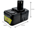 Gares aku, sobib Ryobi One+ OPT1845 R18HW OHT1850X, 18 V 8Ah