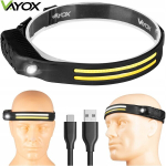 Pealamp 3x Led akuga silikoonist Usb-c 300lm Vayox