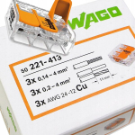 Elektri kiirliide 3x2,5 Wago 221-413 50tk