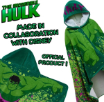 Marvel incredible hulk kapuutsiga r&auml;tik 100% puuvillane laste poncho avengers rannar&auml;tik saunar&auml;tik ujumiskate